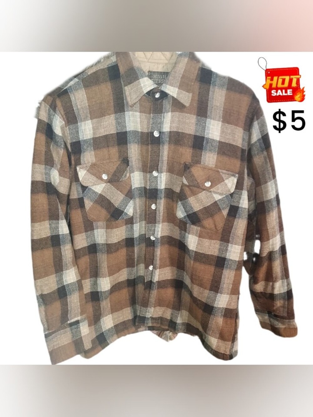 New Never Worn Lined Flannel Jacket